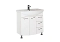 Тумба с раковиной Aquanet Моника 85 белый 00186771+00185346 Тумба с раковиной Aquanet Моника 85 белый 00186771+00185346
