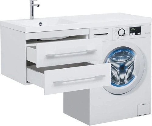 Тумба с раковиной Aquanet Нота 120 L белый 00171483 + 00239565 Тумба с раковиной Aquanet Нота 120 L белый 00171483 + 00239565