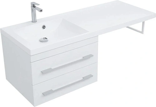 Тумба с раковиной Aquanet Нота 120 L белый 00171483 + 00239565 Тумба с раковиной Aquanet Нота 120 L белый 00171483 + 00239565