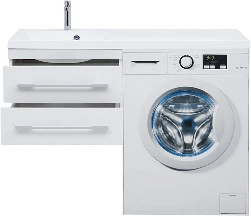 Тумба с раковиной Aquanet Нота 120 L белый 00171483 + 00239565 Тумба с раковиной Aquanet Нота 120 L белый 00171483 + 00239565