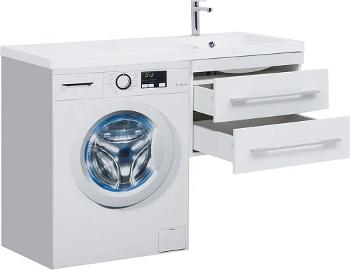 Тумба с раковиной Aquanet Нота 120 R белый 00171483 + 00239568 Тумба с раковиной Aquanet Нота 120 R белый 00171483 + 00239568