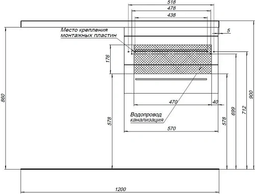 Тумба с раковиной Aquanet Нота 120 R белый 00171483 + 00239568 Тумба с раковиной Aquanet Нота 120 R белый 00171483 + 00239568