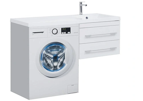 Тумба с раковиной Aquanet Нота 120 R белый 00171483 + 00239568 Тумба с раковиной Aquanet Нота 120 R белый 00171483 + 00239568