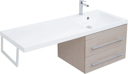 Тумба с раковиной Aquanet Нота 120 R светлый дуб 00171485 + 00239568 Тумба с раковиной Aquanet Нота 120 R светлый дуб 00171485 + 00239568