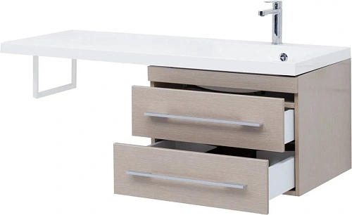 Тумба с раковиной Aquanet Нота 120 R светлый дуб 00171485 + 00239568 Тумба с раковиной Aquanet Нота 120 R светлый дуб 00171485 + 00239568