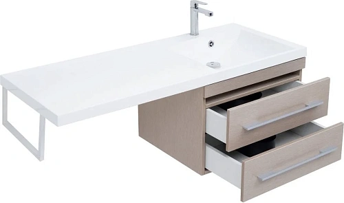 Тумба с раковиной Aquanet Нота 120 R светлый дуб 00171485 + 00239568 Тумба с раковиной Aquanet Нота 120 R светлый дуб 00171485 + 00239568