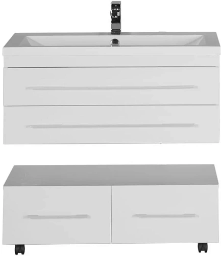 Тумба с раковиной Aquanet Нота NEW 100 белый 00212860 Тумба с раковиной Aquanet Нота NEW 100 белый 00212860