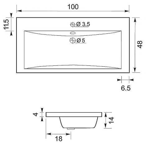 Тумба с раковиной Aquanet Нота NEW 100 белый 00212860 Тумба с раковиной Aquanet Нота NEW 100 белый 00212860