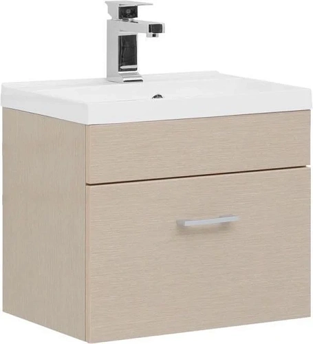 Тумба с раковиной Aquanet Нота NEW 50 светлый дуб 00159092 + 00204095 Тумба с раковиной Aquanet Нота NEW 50 светлый дуб 00159092 + 00204095