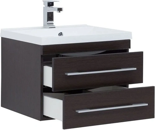 Тумба с раковиной Aquanet Нота NEW 58 венге 00171484 + 00204117 Тумба с раковиной Aquanet Нота NEW 58 венге 00171484 + 00204117