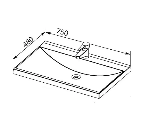 Тумба с раковиной Aquanet Нота NEW 75 белый 00212796 Тумба с раковиной Aquanet Нота NEW 75 белый 00212796