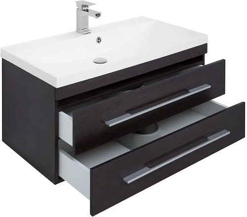 Тумба с раковиной Aquanet Нота NEW 90 венге 00171493 + 00204119 Тумба с раковиной Aquanet Нота NEW 90 венге 00171493 + 00204119