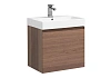 Тумба с раковиной Aquanet Нью-Йорк 60 орех 00203945 + 00198206