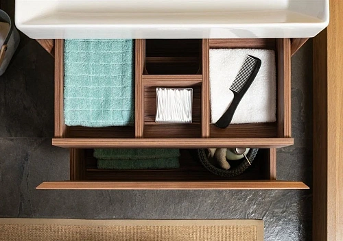 Тумба с раковиной Aquanet Нью-Йорк 60 орех 00213934 Тумба с раковиной Aquanet Нью-Йорк 60 орех 00213934