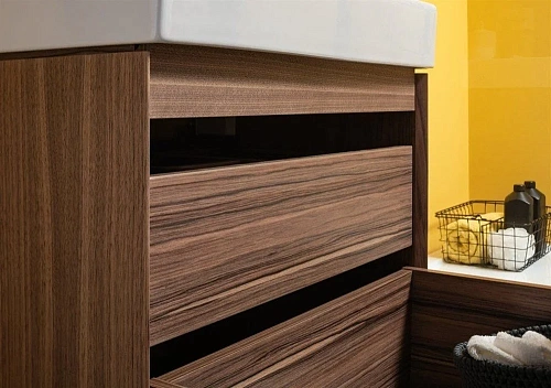 Тумба с раковиной Aquanet Нью-Йорк 60 орех 00213934 Тумба с раковиной Aquanet Нью-Йорк 60 орех 00213934