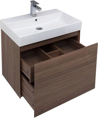 Тумба с раковиной Aquanet Нью-Йорк 70 орех 00213935 Тумба с раковиной Aquanet Нью-Йорк 70 орех 00213935