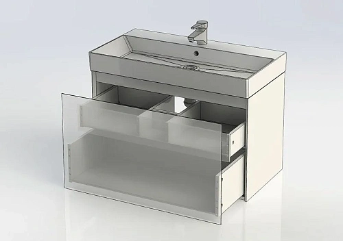 Тумба с раковиной Aquanet Нью-Йорк 85 орех 00213936 Тумба с раковиной Aquanet Нью-Йорк 85 орех 00213936