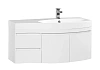 Тумба с раковиной Aquanet Опера 115 R белый (2 дверцы 2 ящика) 00169654+00169399