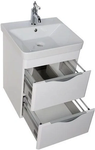 Тумба с раковиной Aquanet Орлеан 50 белый 00183080+00182310 Тумба с раковиной Aquanet Орлеан 50 белый 00183080+00182310