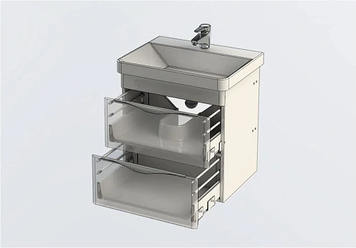 Тумба с раковиной Aquanet Орлеан 60 белый 00183081+00182311 Тумба с раковиной Aquanet Орлеан 60 белый 00183081+00182311