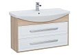 Тумба с раковиной Aquanet Остин 105 дуб сонома/белый 00201732 + 00175449 Тумба с раковиной Aquanet Остин 105 дуб сонома/белый 00201732 + 00175449