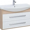 Тумба с раковиной Aquanet Остин 105 дуб сонома/белый 00212628 Тумба с раковиной Aquanet Остин 105 дуб сонома/белый 00212628