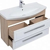 Тумба с раковиной Aquanet Остин 105 дуб сонома/белый 00212628 Тумба с раковиной Aquanet Остин 105 дуб сонома/белый 00212628