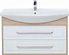 Тумба с раковиной Aquanet Остин 105 дуб сонома/белый 00212628