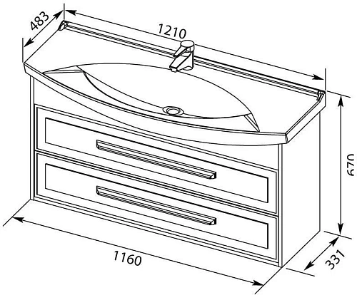 Тумба с раковиной Aquanet Остин 120 дуб кантербери/белый 00201723 + 00175450 Тумба с раковиной Aquanet Остин 120 дуб кантербери/белый 00201723 + 00175450