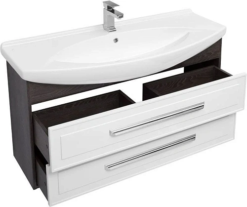 Тумба с раковиной Aquanet Остин 120 дуб кантербери/белый 00201723 + 00175450 Тумба с раковиной Aquanet Остин 120 дуб кантербери/белый 00201723 + 00175450