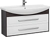Тумба с раковиной Aquanet Остин 120 дуб кантербери/белый 00201723 + 00175450