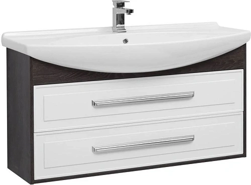 Тумба с раковиной Aquanet Остин 120 дуб кантербери/белый 00201723 + 00175450 Тумба с раковиной Aquanet Остин 120 дуб кантербери/белый 00201723 + 00175450