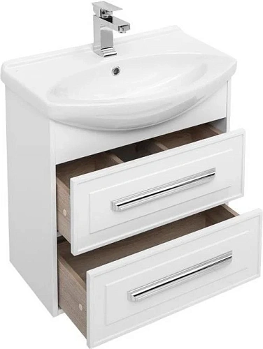 Тумба с раковиной Aquanet Остин 65 белый 00203916 + 00177677 Тумба с раковиной Aquanet Остин 65 белый 00203916 + 00177677
