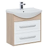 Тумба с раковиной Aquanet Остин 65 дуб сонома/белый 00200910 + 00177677 Тумба с раковиной Aquanet Остин 65 дуб сонома/белый 00200910 + 00177677