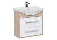 Тумба с раковиной Aquanet Остин 65 дуб сонома/белый 00200910 + 00177677 Тумба с раковиной Aquanet Остин 65 дуб сонома/белый 00200910 + 00177677