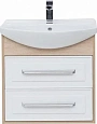 Тумба с раковиной Aquanet Остин 65 дуб сонома/белый 00212625 Тумба с раковиной Aquanet Остин 65 дуб сонома/белый 00212625