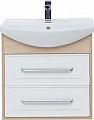Тумба с раковиной Aquanet Остин 65 дуб сонома/белый 00212625 Тумба с раковиной Aquanet Остин 65 дуб сонома/белый 00212625