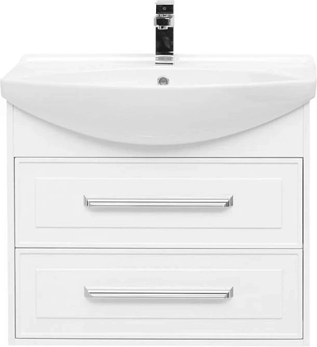 Тумба с раковиной Aquanet Остин 75 белый 00203917 + 00175447 Тумба с раковиной Aquanet Остин 75 белый 00203917 + 00175447