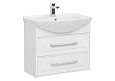 Тумба с раковиной Aquanet Остин 75 белый 00203917 + 00175447 Тумба с раковиной Aquanet Остин 75 белый 00203917 + 00175447