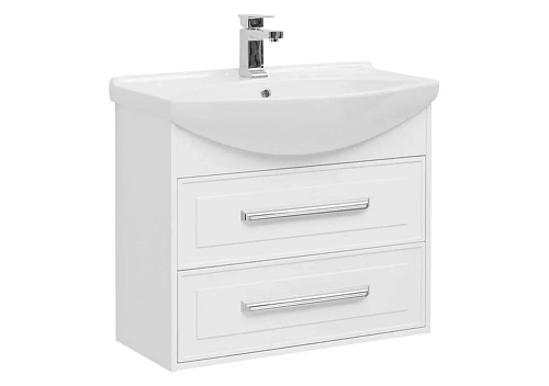 Тумба с раковиной Aquanet Остин 75 белый 00203917 + 00175447 Тумба с раковиной Aquanet Остин 75 белый 00203917 + 00175447
