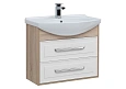 Тумба с раковиной Aquanet Остин 75 дуб сонома/белый 00200909 + 00175447 Тумба с раковиной Aquanet Остин 75 дуб сонома/белый 00200909 + 00175447