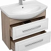 Тумба с раковиной Aquanet Остин 75 дуб сонома/белый 00212626 Тумба с раковиной Aquanet Остин 75 дуб сонома/белый 00212626