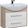 Тумба с раковиной Aquanet Остин 75 дуб сонома/белый 00212626 Тумба с раковиной Aquanet Остин 75 дуб сонома/белый 00212626
