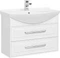 Тумба с раковиной Aquanet Остин 85 белый 00203918 + 00175448 Тумба с раковиной Aquanet Остин 85 белый 00203918 + 00175448