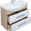 Тумба с раковиной Aquanet Остин 85 дуб сонома/белый 00201724 + 00175448 Тумба с раковиной Aquanet Остин 85 дуб сонома/белый 00201724 + 00175448