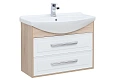 Тумба с раковиной Aquanet Остин 85 дуб сонома/белый 00201724 + 00175448 Тумба с раковиной Aquanet Остин 85 дуб сонома/белый 00201724 + 00175448
