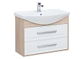 Тумба с раковиной Aquanet Остин 85 дуб сонома/белый 00201724 + 00175448 Тумба с раковиной Aquanet Остин 85 дуб сонома/белый 00201724 + 00175448