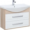 Тумба с раковиной Aquanet Остин 85 дуб сонома/белый 00212627 Тумба с раковиной Aquanet Остин 85 дуб сонома/белый 00212627