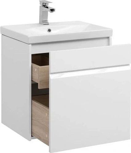 Тумба с раковиной Aquanet Палермо 60 белый 00203934 + 00188554 Тумба с раковиной Aquanet Палермо 60 белый 00203934 + 00188554