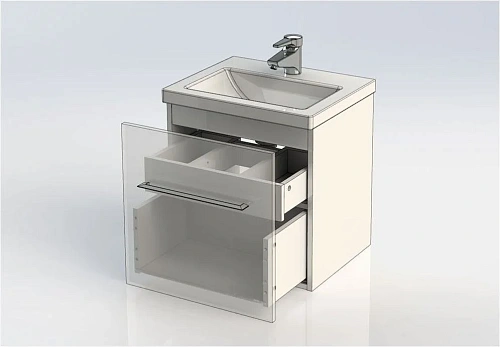 Тумба с раковиной Aquanet Порто 50 белый 00212575 Тумба с раковиной Aquanet Порто 50 белый 00212575